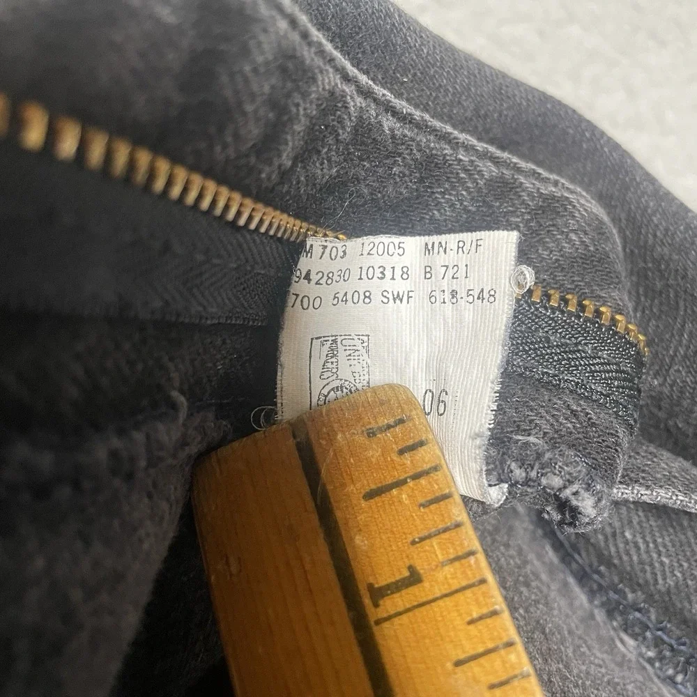 Vintage LL Bean Jeans Mens 40x30 Black Denim Straight Leg Mid Rise Made In USA